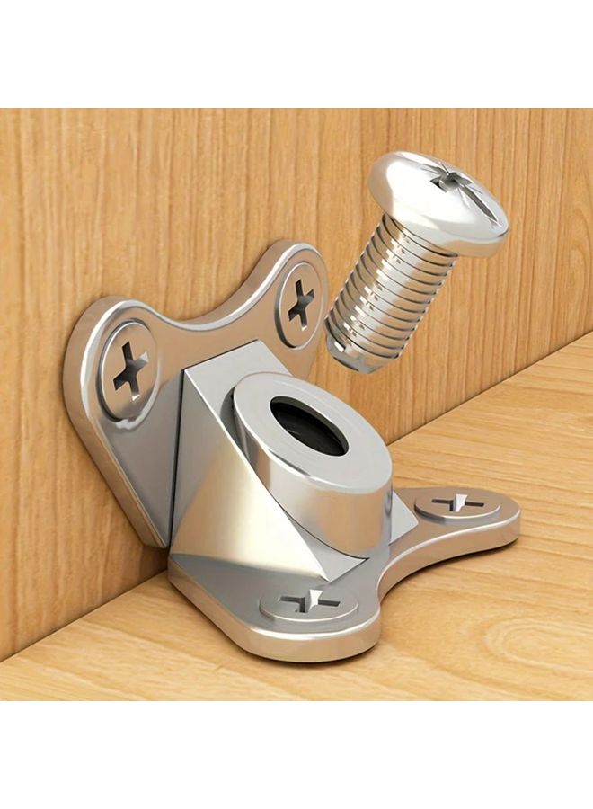 50Pcs Metal L Bracket With Screws Furniture Support Connectors For Wardrobes Drawers Cabinets - Image 2