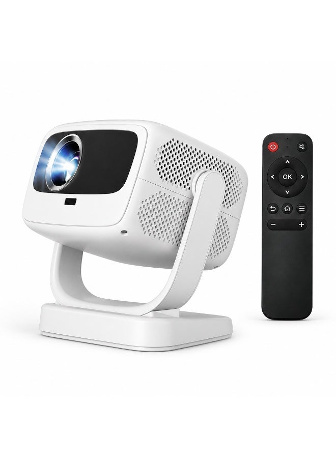 Smartberry HT3 Pro Smart Projector, Electric Focus, Auto Keystone Correction, Dual-Band 5G WiFi, 8K HDR Support, HD Portable Home Theater Projector, USB Multimedia Connectivity & Remote Control, White - Image 5