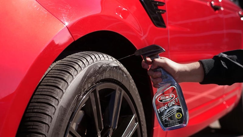 Black Magic 120217 Tire Wet, 23oz (Pack of 2) - Specially Formulated Tire Shine Applicator Cleaner to Keep Them Looking Wet, Black, and Glossy with One Quick Spray – Long-Lasting Protection for Tires - Image 5
