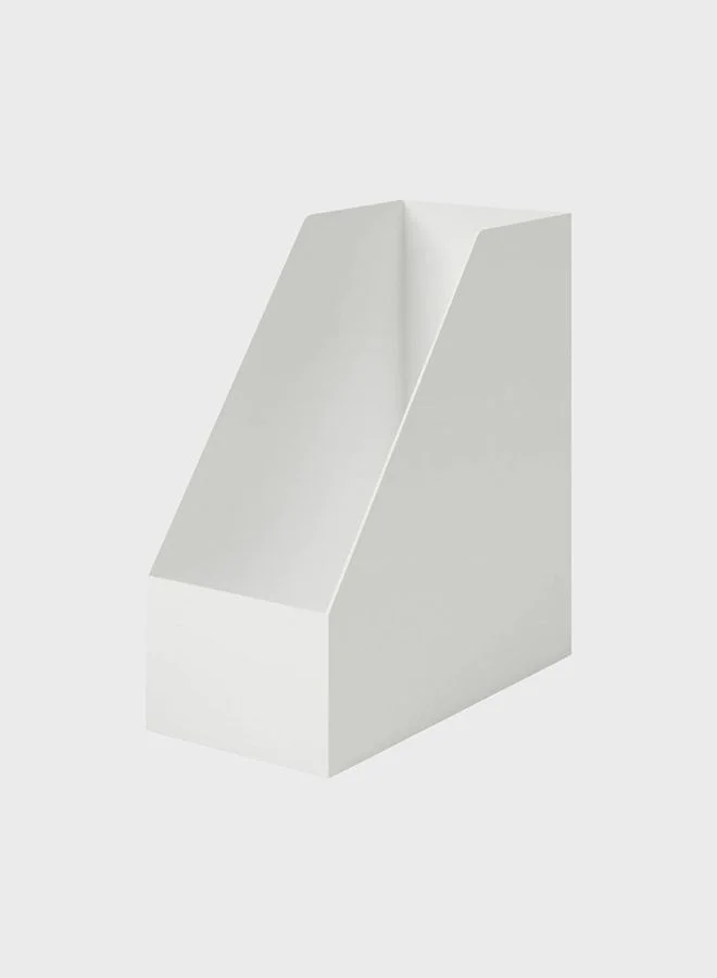 MUJI Polypropylene Stand File Box Wide, A4, W15 x D27.6 x H31.8cm, White