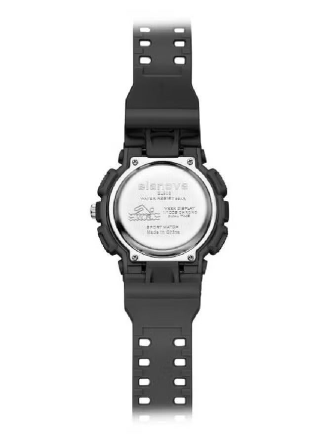 Elanova Wristwatch with hands and an illuminated digital display, water-resistant, with a durable strap, model EL908 - Image 3