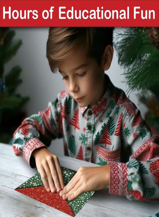 Pelto Paper Airplane Kit, Toys for Ages 8-13 Instruction Book, 60 Holiday Sheets, Christmas Gift Box, Stocking Stuffers Ideas for Boys 8-12 Christmas Stocking Stuffers for Kids, Christmas Crafts 2024 - Image 4