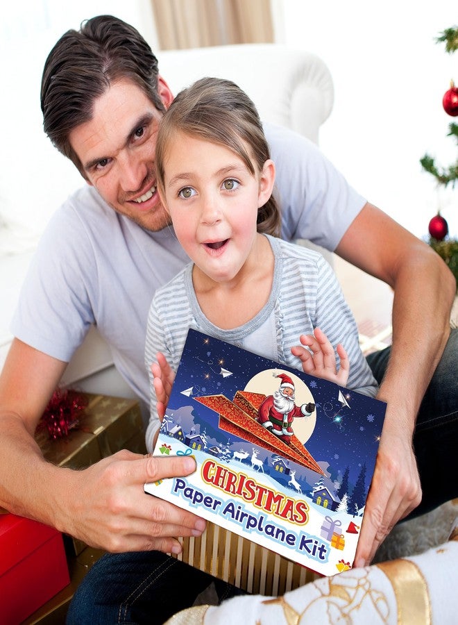 Pelto Paper Airplane Kit, Toys for Ages 8-13 Instruction Book, 60 Holiday Sheets, Christmas Gift Box, Stocking Stuffers Ideas for Boys 8-12 Christmas Stocking Stuffers for Kids, Christmas Crafts 2024 - Image 3