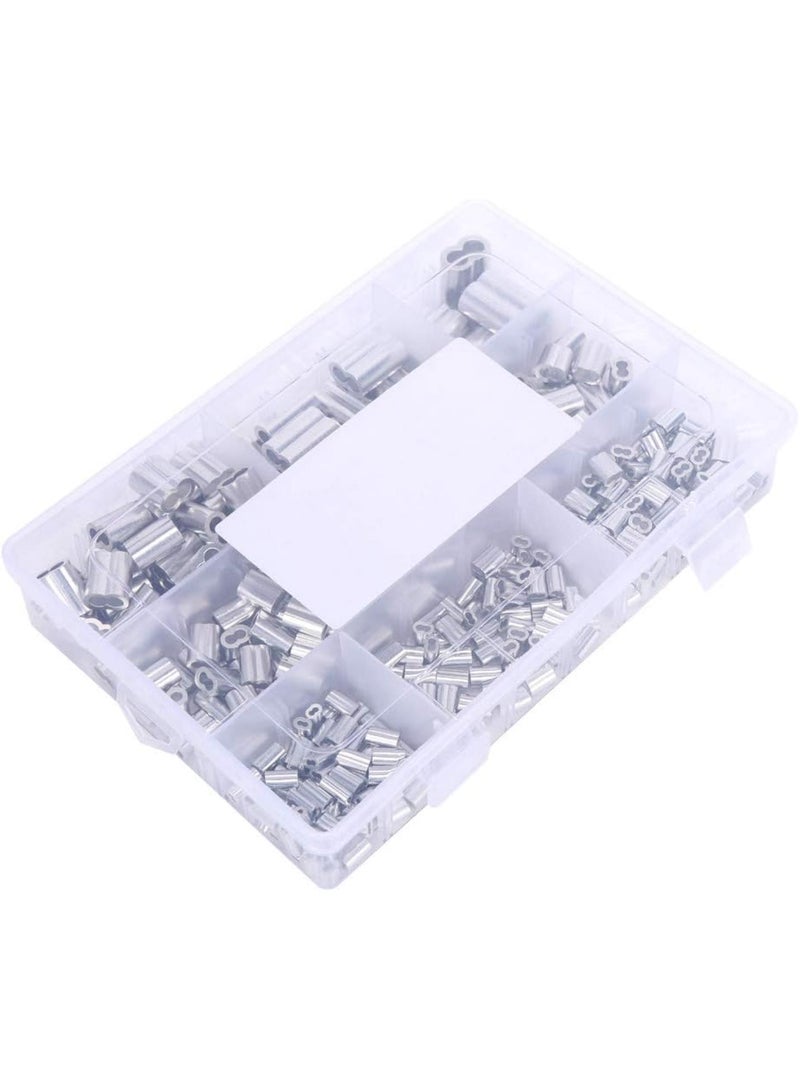 GGOOT Wire Rope Crimping Tool, 315pcs Ferrule Kit Aluminum Crimping Loop Sleeve M1.2 M1.5 M2 M2.5 M3 M4 M5 M6 Hardware Parts  - Image 4