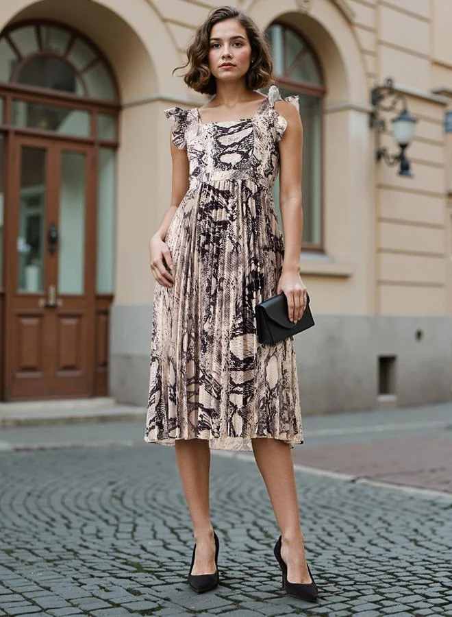 Splash FAV Snakeskin Print Dress