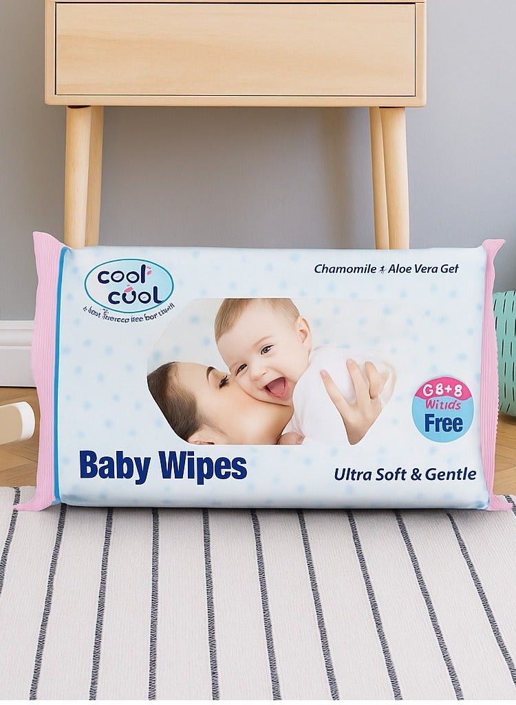 Cool & Cool Baby Wipes – Chamomile & Aloe Vera | Ultra Soft & Gentle - Image 1
