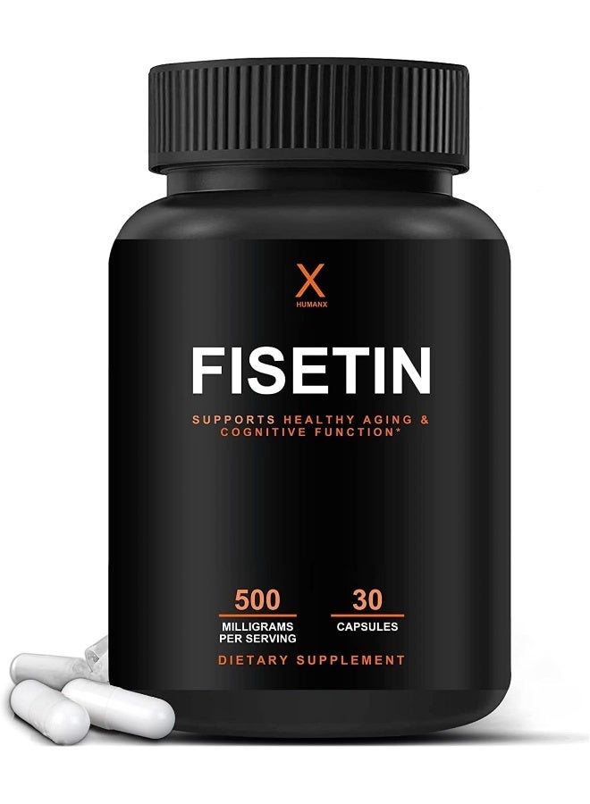 HUMANX Fisetin 500mg - 98% Pure Fisetin Supplement - Image 1