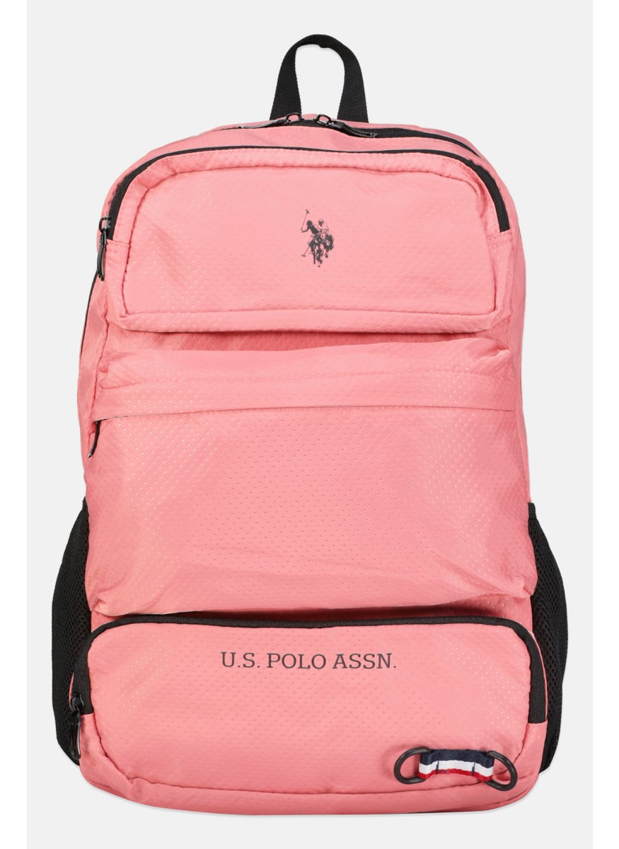U.S. Polo Assn. Men Brand Logo Backpack, Pink  - Image 1