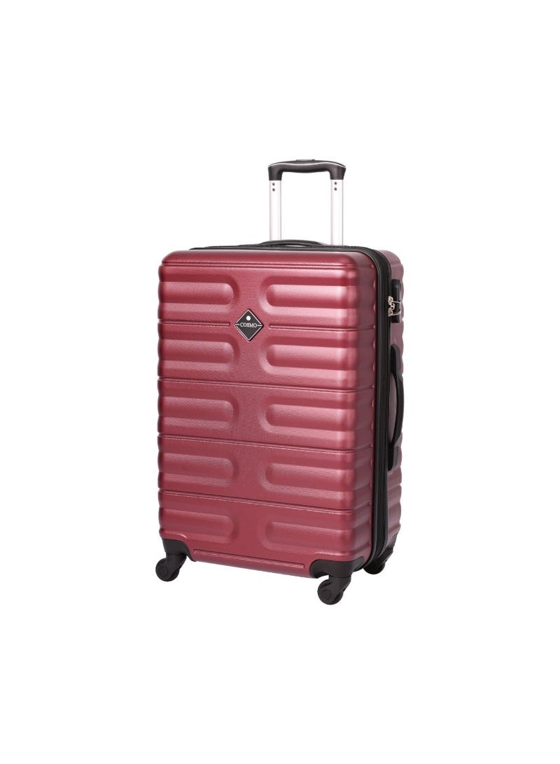 Cosmo Starline 4 Wheel Hard Trolley, 60 cm, Burgundy