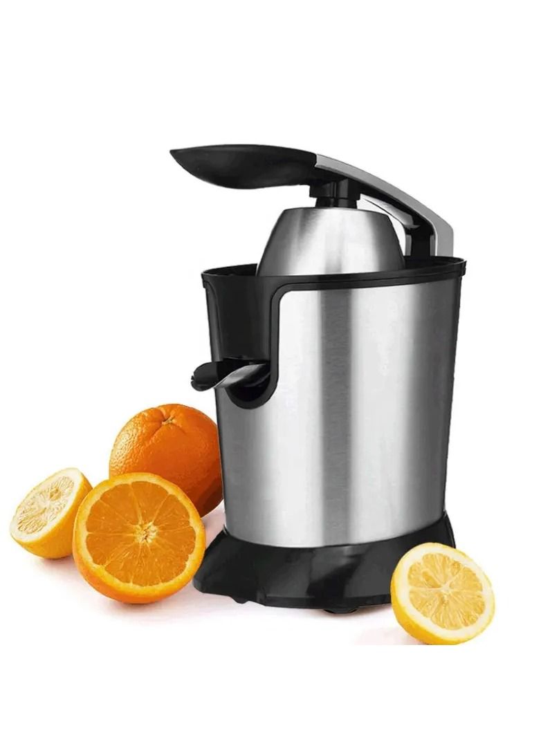Electric Citrus Juicer Squeezer, for Orange, Lemon, Grapefruit, Stainless Steel Power Soft Grip Handle and Cone Lid for Easy Use