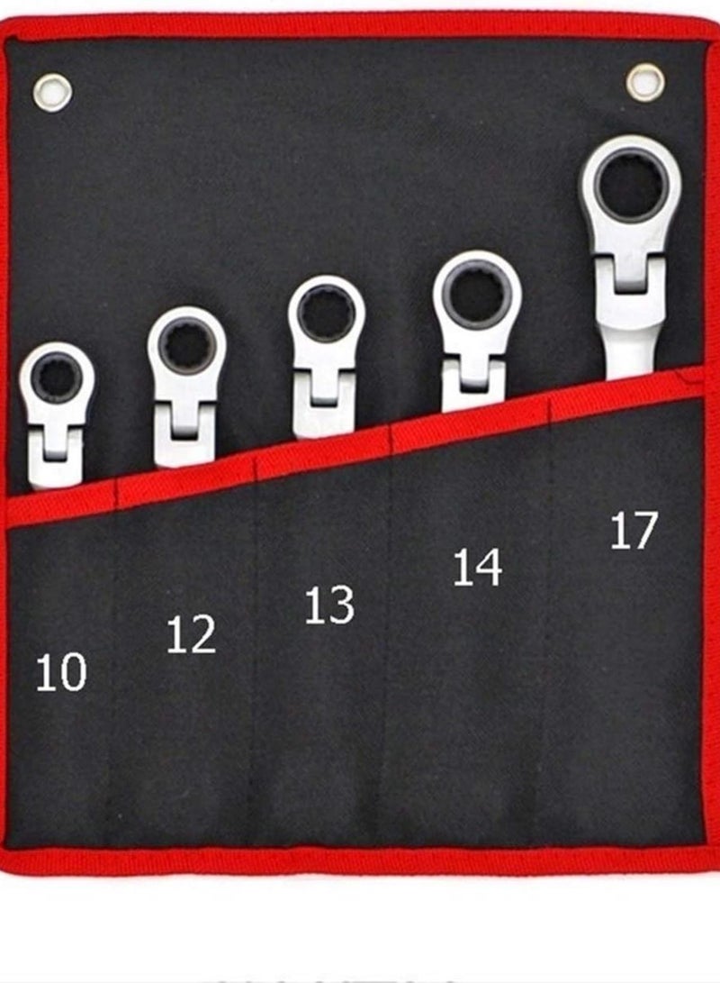 GGOOT Hardware Tool Key Ratchet Wrench Car Repair Tools 7/12PCS Ratchet Car Wrench Multitool Spanners Set Tools Wrenches Universal Wrench Tool Car (Color : 5pcs)  - Image 1