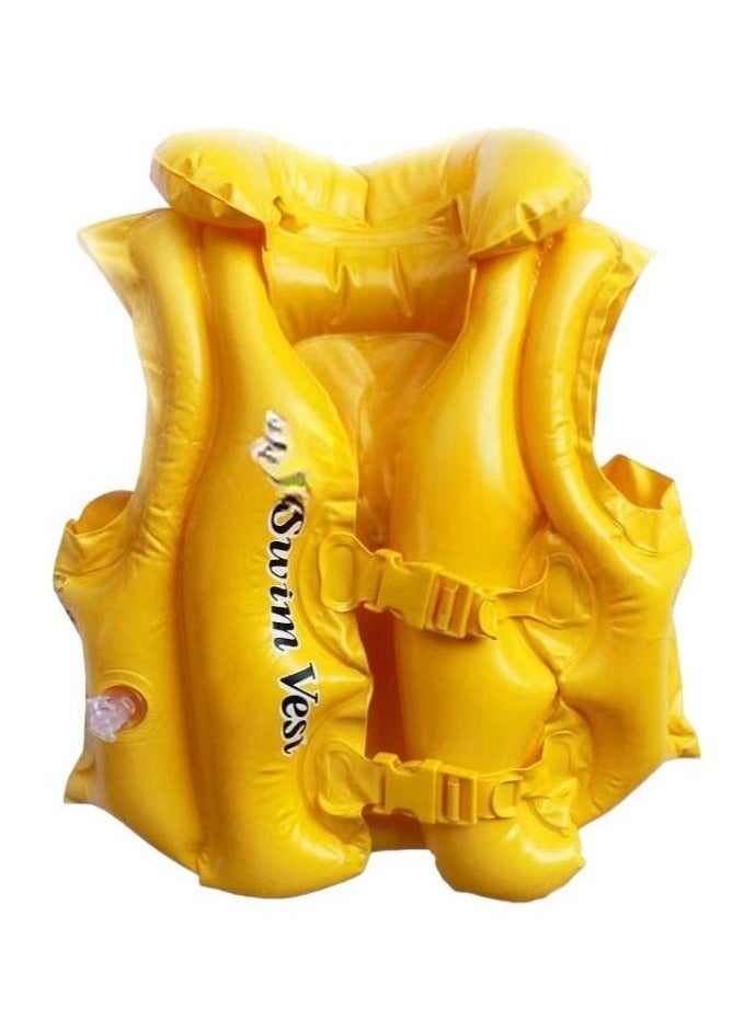 Toy Box Inflatable Swim Vest Life 50cm Jacket With Safety Fasteners For Kids 4 Years And Above - Image 1