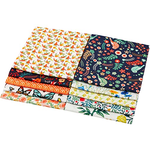 Craftido -25 Options- 100% Cotton Quilting Fabric Bundles 10pcs Fat Quarters 18”x21”-Medium Weight 5.2 oz- Soft Cotton for Quilting, Sewing Project, Patchwork, DIY Crafts – Secret Garden - Image 3