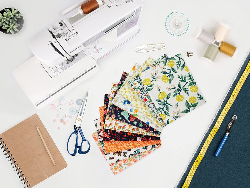 Craftido -25 Options- 100% Cotton Quilting Fabric Bundles 10pcs Fat Quarters 18”x21”-Medium Weight 5.2 oz- Soft Cotton for Quilting, Sewing Project, Patchwork, DIY Crafts – Secret Garden - Image 5