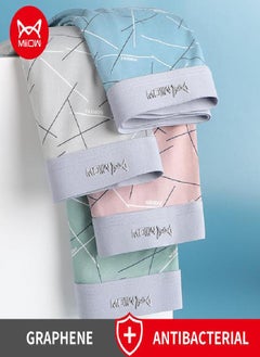 4Pcs Graphene Men Underpants Boxershorts Comfortable Cuecas Ice Silk Man Underwear Men Boxer Men's Panties Short