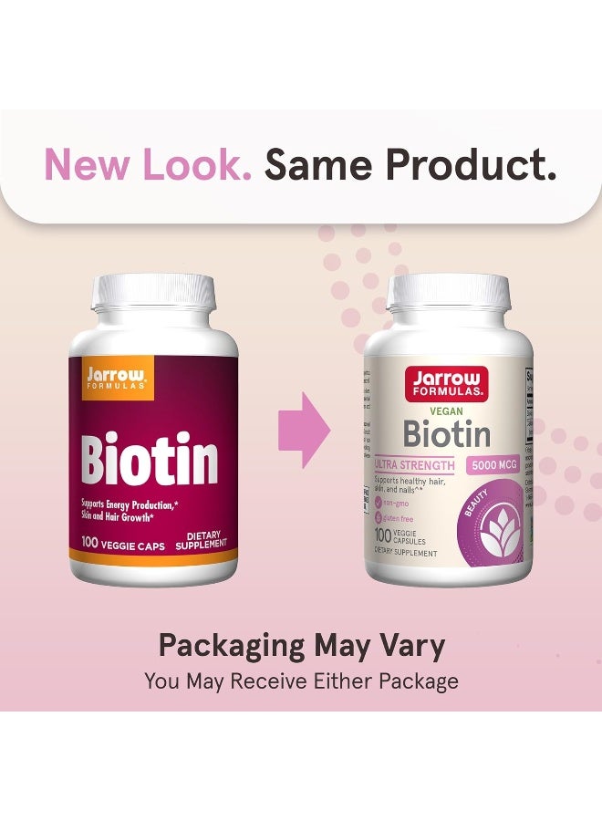 jarrow formulas Vegan Biotin Ultra Strength 5000 MCG for Women - Image 2
