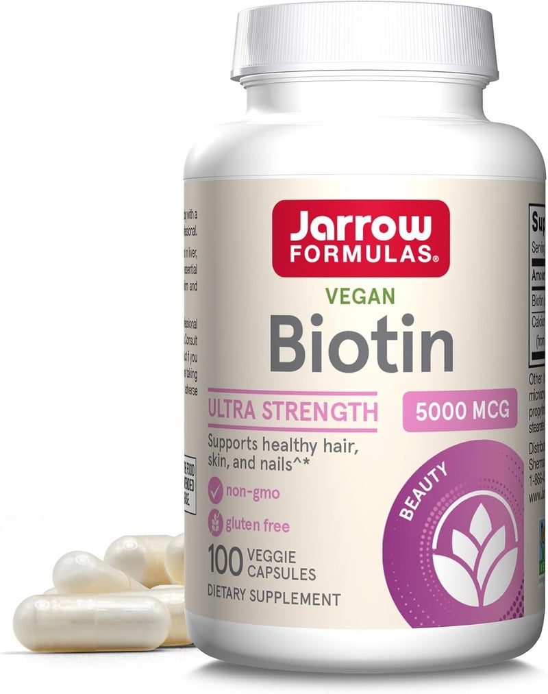 jarrow formulas Vegan Biotin Ultra Strength 5000 MCG for Women - Image 1
