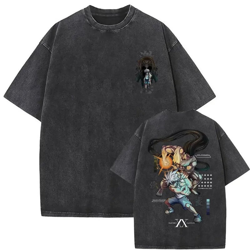 Washed Vintage Anime Hunter X Hunter Gon Freecss Killua Zold - Image 1