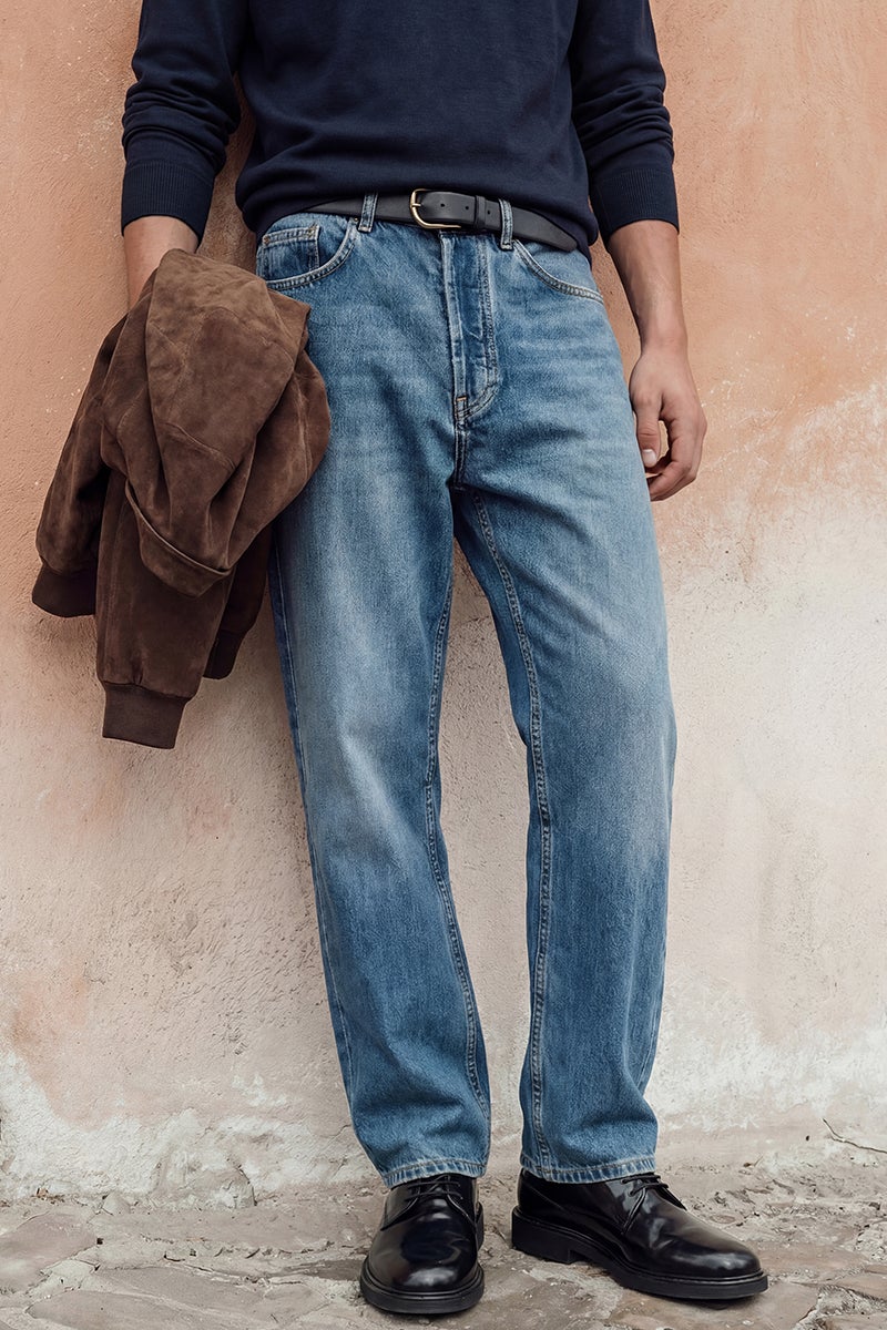 SNITCH Blue Solid Straight Fit Casual Jeans - Image 1