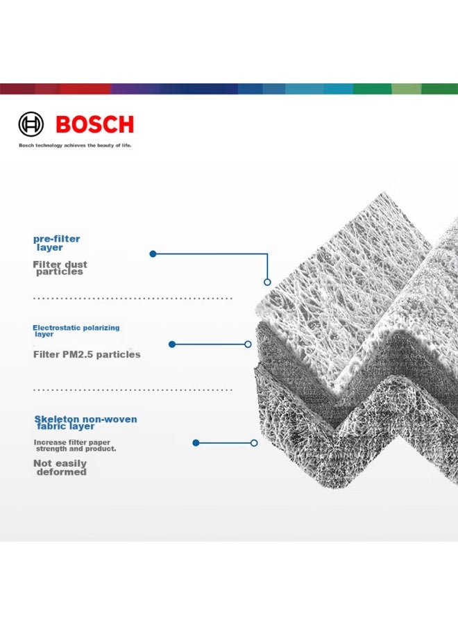 Bosch Single-effect Air Conditioning Filter Element 5508 For Nissan Teana, Murano, X-trail, Audi, Dongyuan Dx7 And Others - Image 2