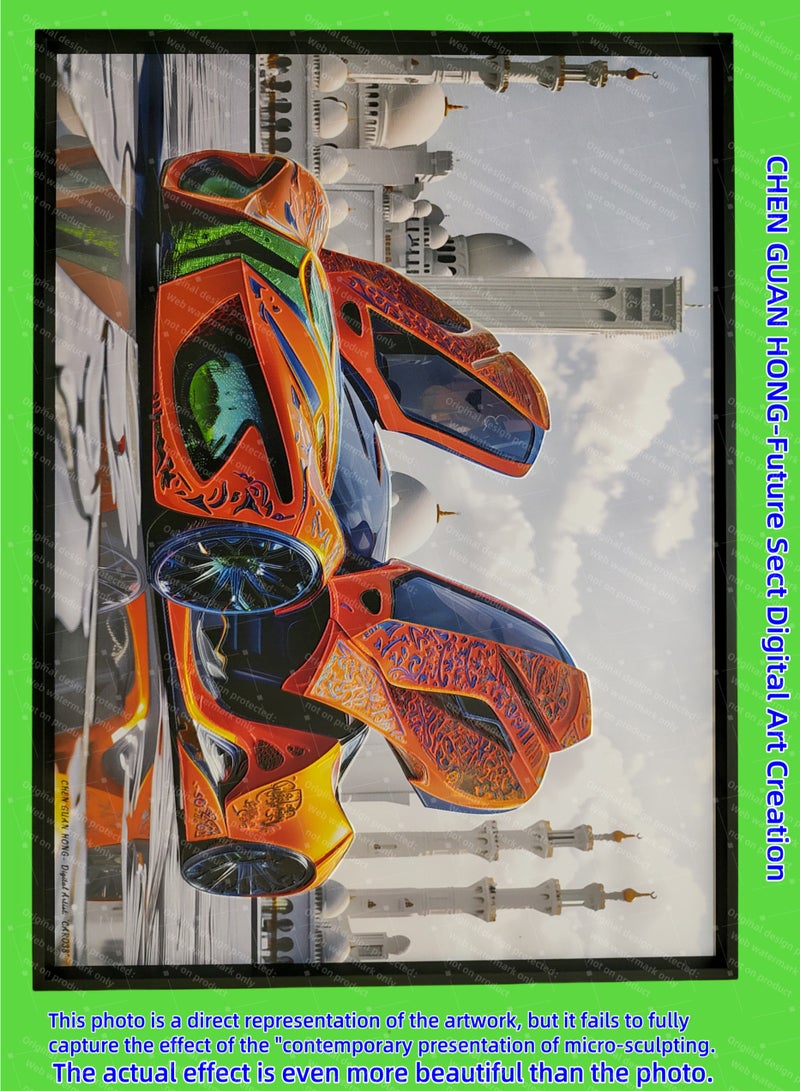 Painting - "CAR 038" by CHEN GUAN HONG: Future Sect Digital Art Creation, Sci-Fi Modern Artistic Design, Contemporary Presentation of Micro-Sculpting. This work is currently available exclusively on Platform "Noon"；The following themes are related to the works: Artwork,Decorative Painting ,Modern Artwork,Abstract Paintings,Wall Art ,Interior Decoration,Home Decor,Classic Decor,Custom Painting,Office design,Commercial design,Model home design,Clubhouse interior design,Furniture design,Landscape design,Architecture design,Soft decoration,Molding,Villa design,Decorating,Interior Design,Residential Interior Design,Commercial Decorating,Budget-Friendly Decor Ideas,Modern Home Decor Trends,Vintage Decor Inspirations,Small Space Solutions,City-Specific Interior Designers,Tips for Maximizing Small Living Spaces,Latest Trends in Home Decor for 2025.