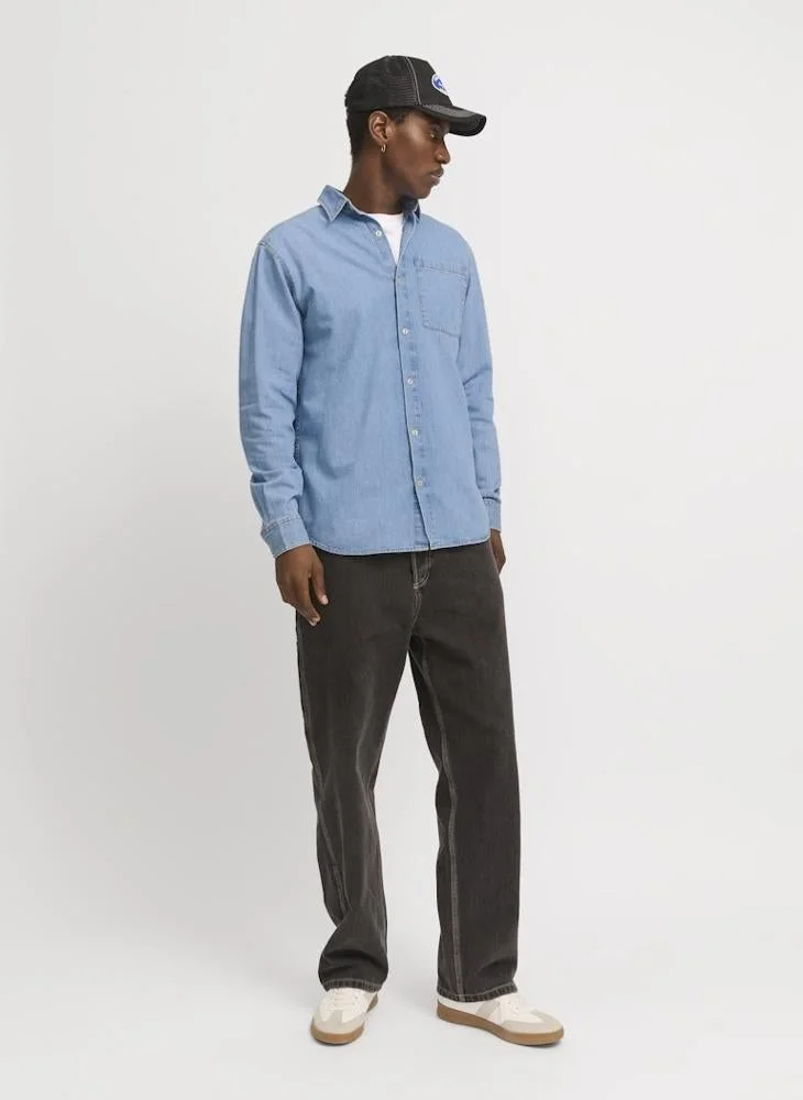 JACK & JONES Long Sleeve Button Down Shirt