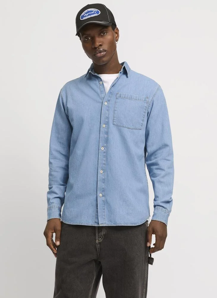 JACK & JONES Long Sleeve Button Down Shirt