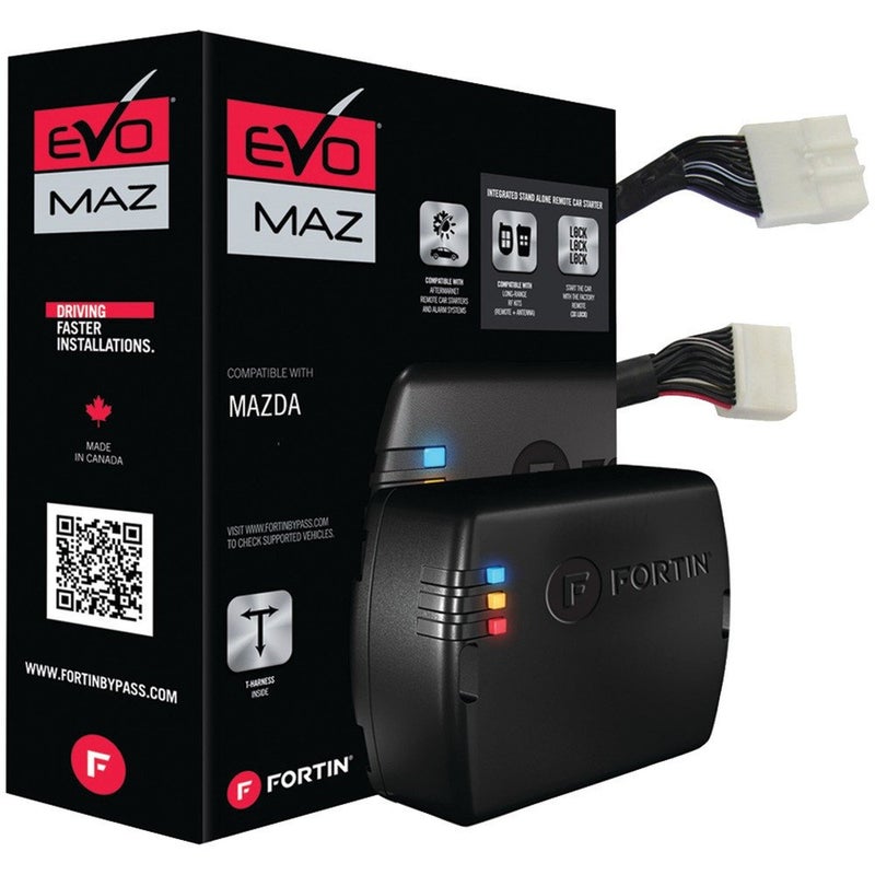 Fortin فورتين 41-2099 EVO-MAZT1 وحدة محملة مسبقًا ومجموعة T-Harness (مازدا 2013 وما فوق سيارات الدفع بالزر) - Image 2