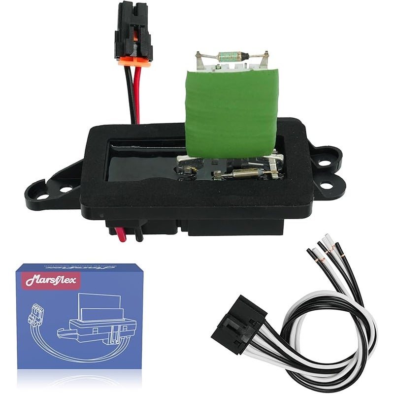 Marsflex مارسفليكس مقاوم محرك منفاخ 89019088 2003 2004 2005 2006 لشيفروليه شيفي افالانش سيلفرادو 1500 2500 سوبربان تاهو وجي ام سي سييرا يوكون، مقاوم منفاخ 1581086 مع تحكم يدوي بالتيار المتردد - Image 1