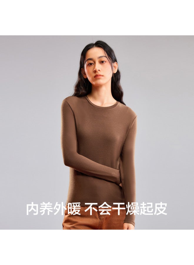 YOUKESHU Autumn Women'S Knitted Base Layer Round Neck Long Sleeve T-Shirt - Image 5