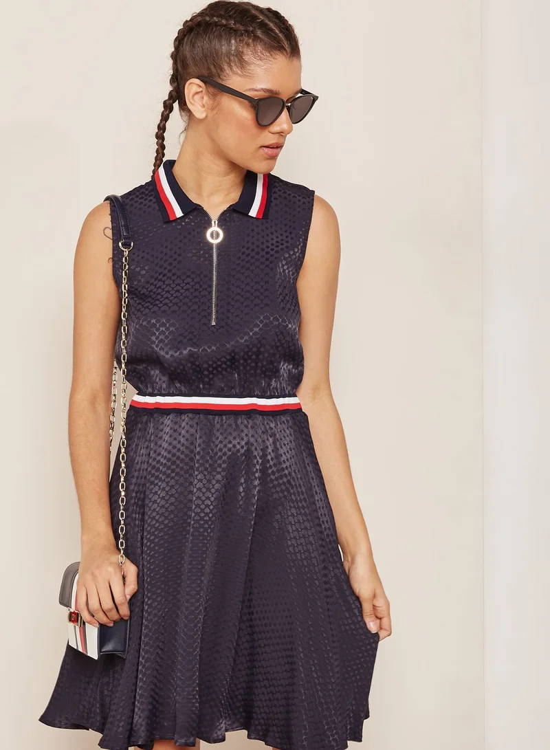 TOMMY HILFIGER Contrast Detail Skater Dress