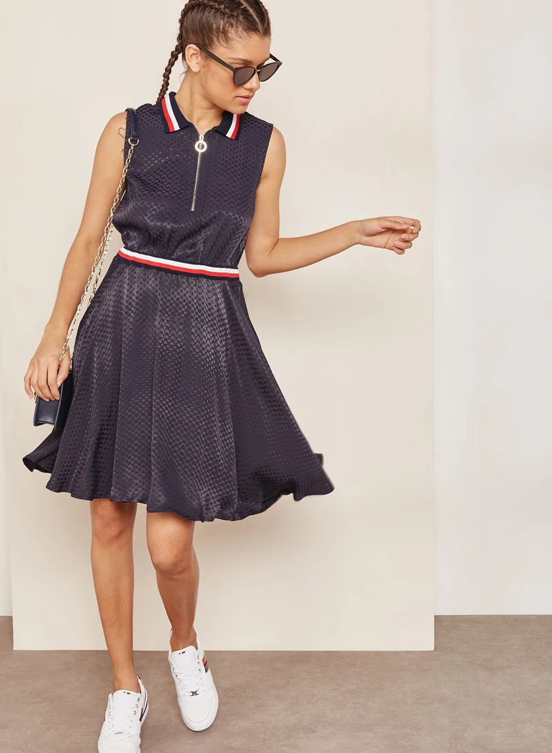 TOMMY HILFIGER Contrast Detail Skater Dress