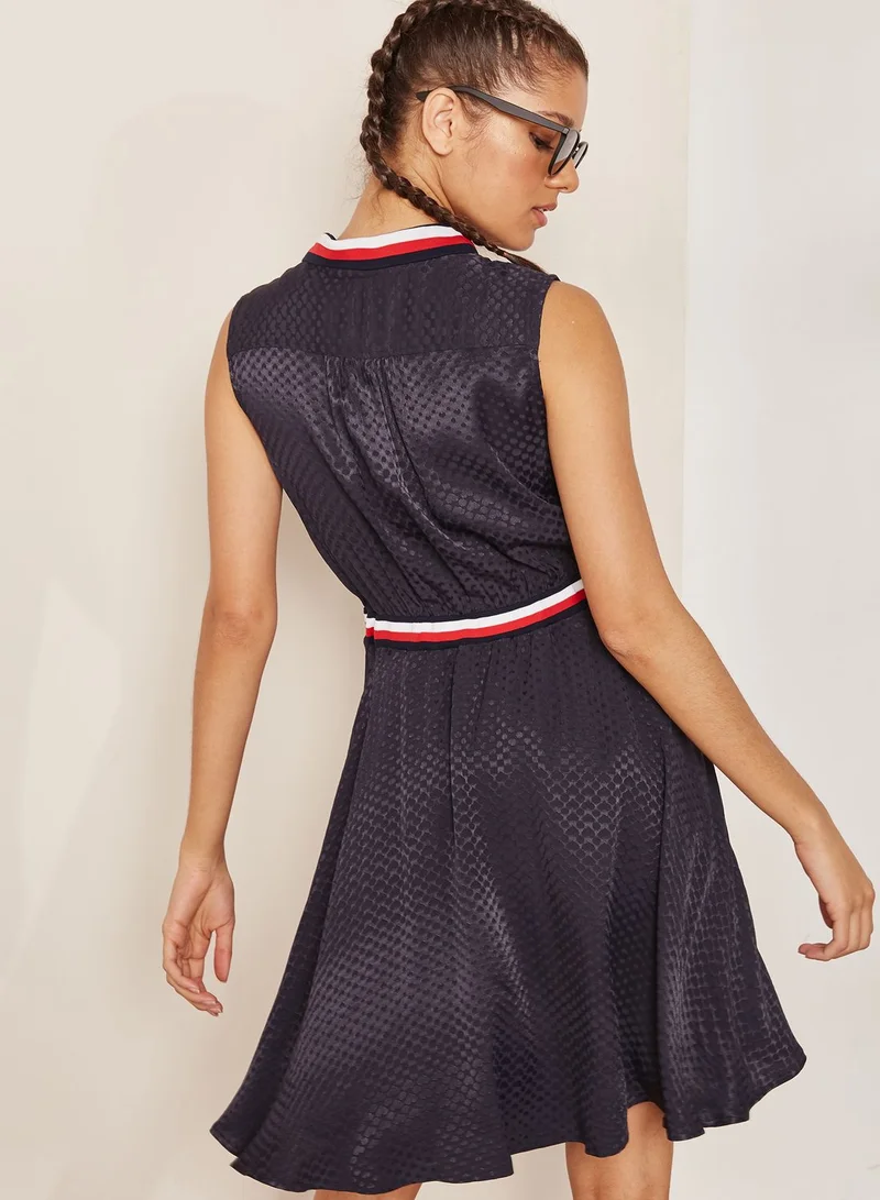 TOMMY HILFIGER Contrast Detail Skater Dress