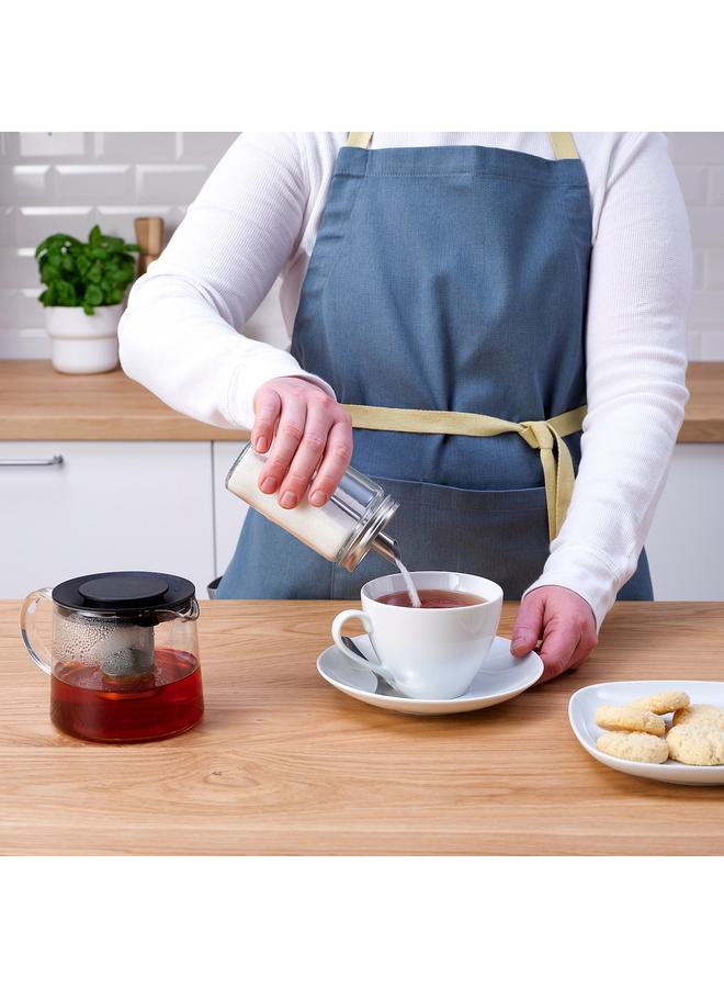 زبون علبة سكر، زجاج شفاف/فولاذ مقاوم للصدأ، 15 سم - Image 4