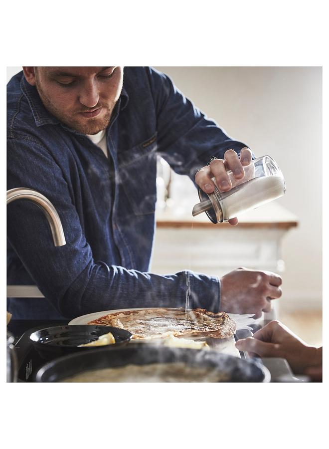 زبون علبة سكر، زجاج شفاف/فولاذ مقاوم للصدأ، 15 سم - Image 2