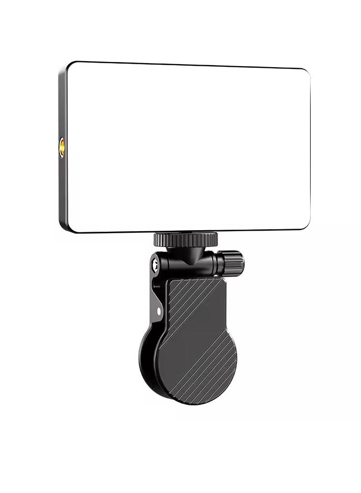 مصباح LED قابل لإعادة الشحن على شكل مربع لتصوير الهاتف مع مشبك، إضاءة مكياج، إضاءة ويب كام، إضاءة لمكالمات زوم، ضوء فيديو محمول - Image 3