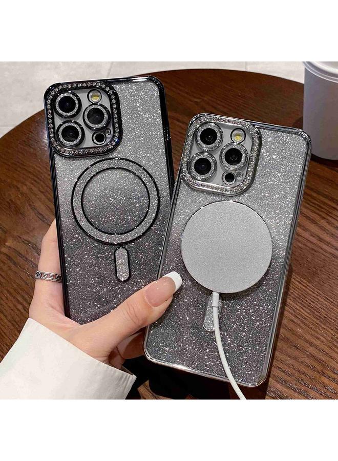 Zaboon Case For iPhone 13 Pro Max Diamond Gradient Glitter Plated MagSafe Phone Case - Image 4