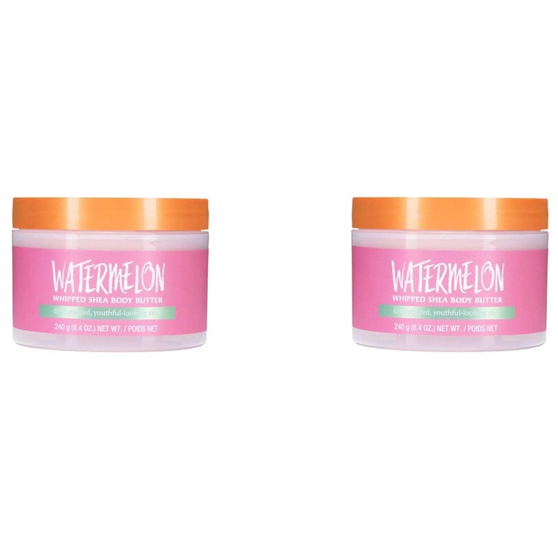 T H Tree Hut Watermelon Shea Body Butter 84 Oz Formulated With Watermelon Certified And Collagen Moisturizer That Leaves Skin Feeling Soft  Smooth Watermelon Lotion Two Pack
