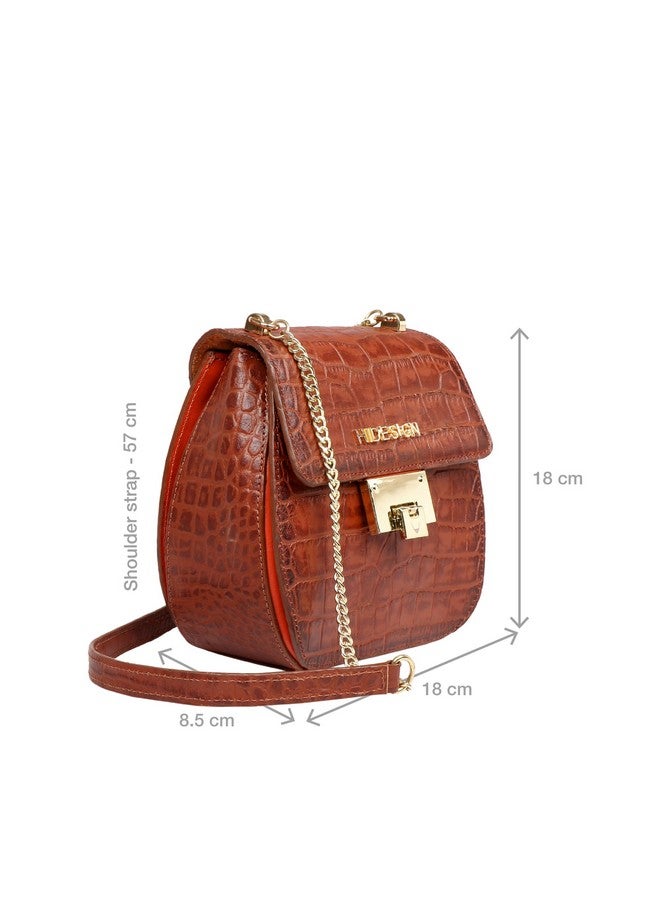 Hidesign حقيبة جلدية للنساء من هايدساين - تان - Image 2