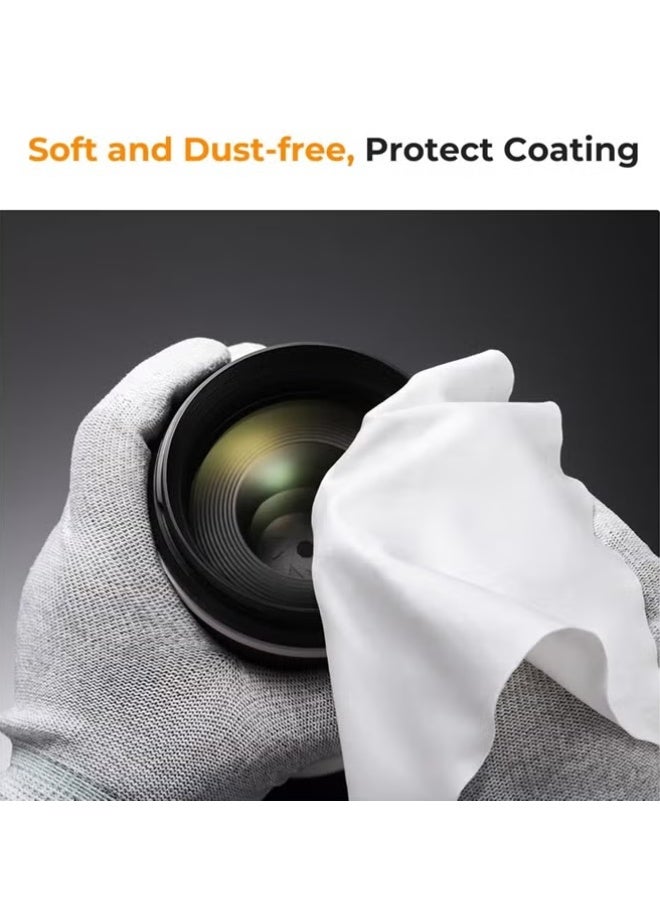 58mm Lens Cap Cover Complete Protection Set - Includes 1 Lens Cap + 2 Anti-Loss Leash + 2 Cleaning Cloth, Compatible with Nikon, Canon, Sony, Fujifilm Camera Lenses - Image 5