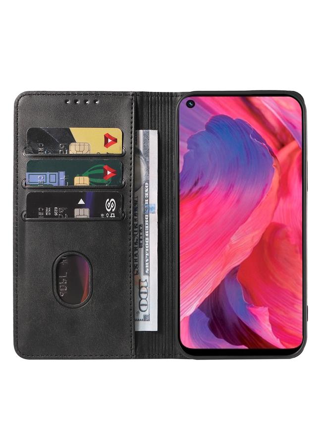 S-TOP Case For OPPO A74 5G Magnetic Closure Leather Phone Case - Image 3