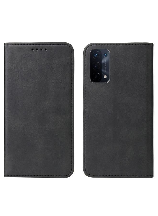 S-TOP Case For OPPO A74 5G Magnetic Closure Leather Phone Case - Image 2