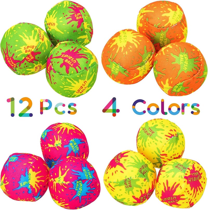 HFATMOS Water Splash Balls Float, Mini Bomb Balls for Pool, Absorbent Ball for Activities, Kids Pool Toys Summer Beach Soaking Games Fun Children Party Activities 12 Pcs - Image 5