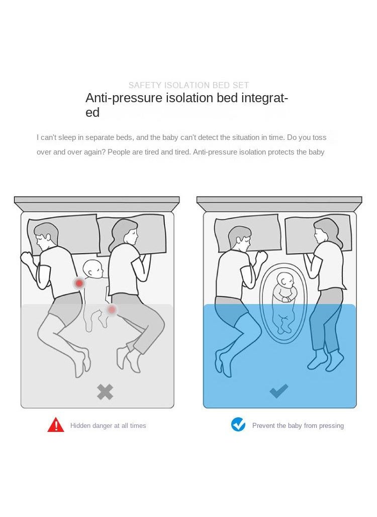 Y&D Portable Foldable Detachable Washable And Anti Pressure Baby Crib Bionic Detachable Baby Pillow Travel Baby Crib  - Image 3