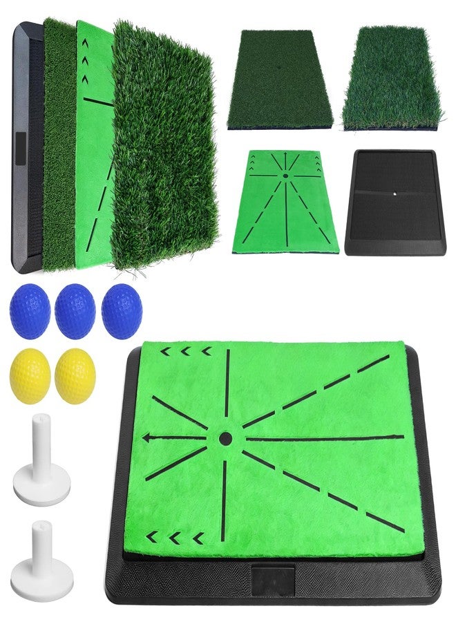 SDLDEER Golf Hitting Mat,Golf Training Mat with Instant Swing Path Feedback, Extra 3 Replaceable Golf Practice Mat,Ideal Golf Gifts for Men Women for Home Indoor Outdoor (18X13 inch) - Image 1