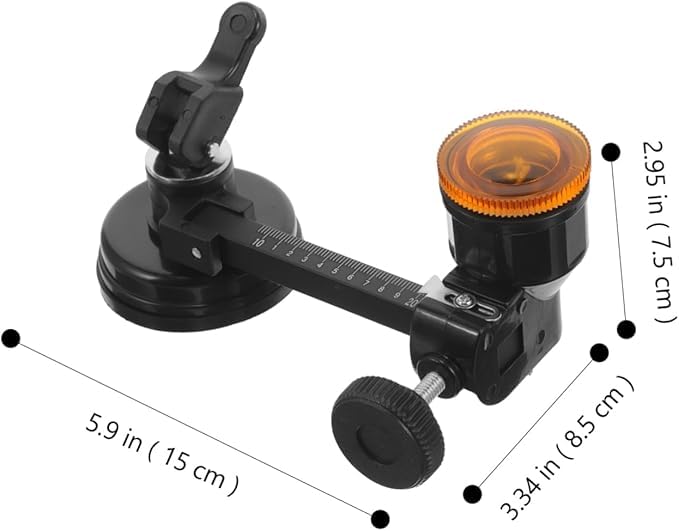 Flygon Glass Compass Gauge Cutter | Industrial Grade Glass Cutter | Sharp Wheel Blade Glass Cutting Tool | Glass Suction Cup Circle Cutter | Hand Tool & Accessories (Pack of 1,Multicolor) - Image 2