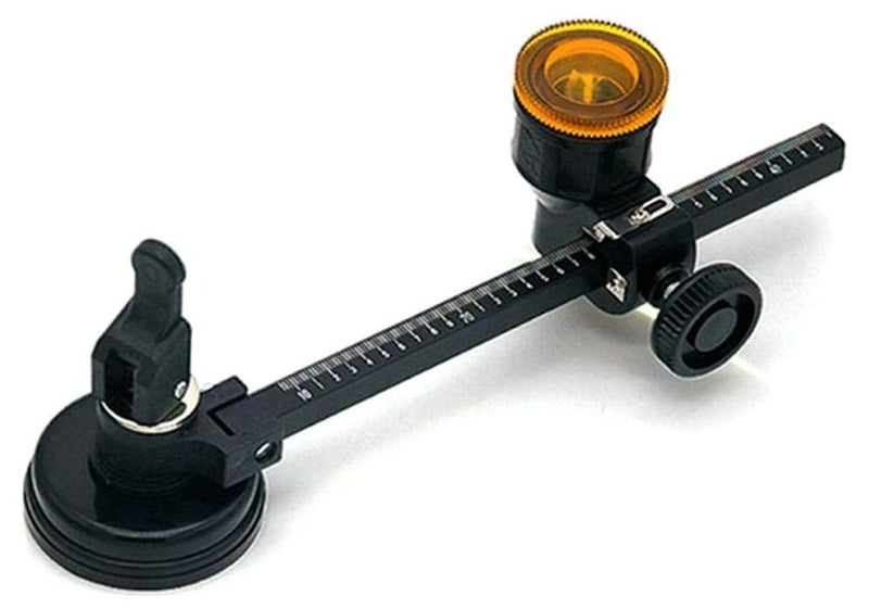 Flygon Glass Compass Gauge Cutter | Industrial Grade Glass Cutter | Sharp Wheel Blade Glass Cutting Tool | Glass Suction Cup Circle Cutter | Hand Tool & Accessories (Pack of 1,Multicolor) - Image 1