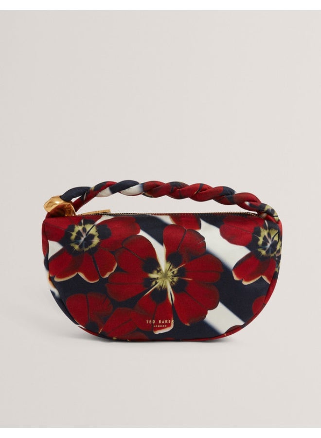 Ted Baker حقيبة هوبو مطبوعة بمواد ساتان مميزة - Image 2