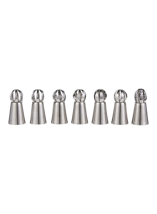 9-Piece Russian Piping Tip Set Silver/Blue/Purple 18x24x2.5centimeter - Image 3