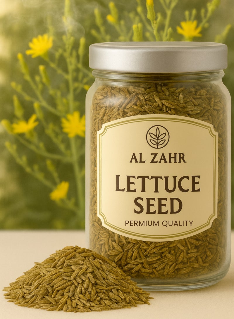 زهر بذور خس الزهر الخام النقية - جودة ممتازة | طبيعية 100%، فرز يدوي، معالجة بالشمس ومزروعة بشكل مستدام | غنية بالألياف والعناصر الغذائية، بذور عشبية مهدئة للعصائر - Image 1